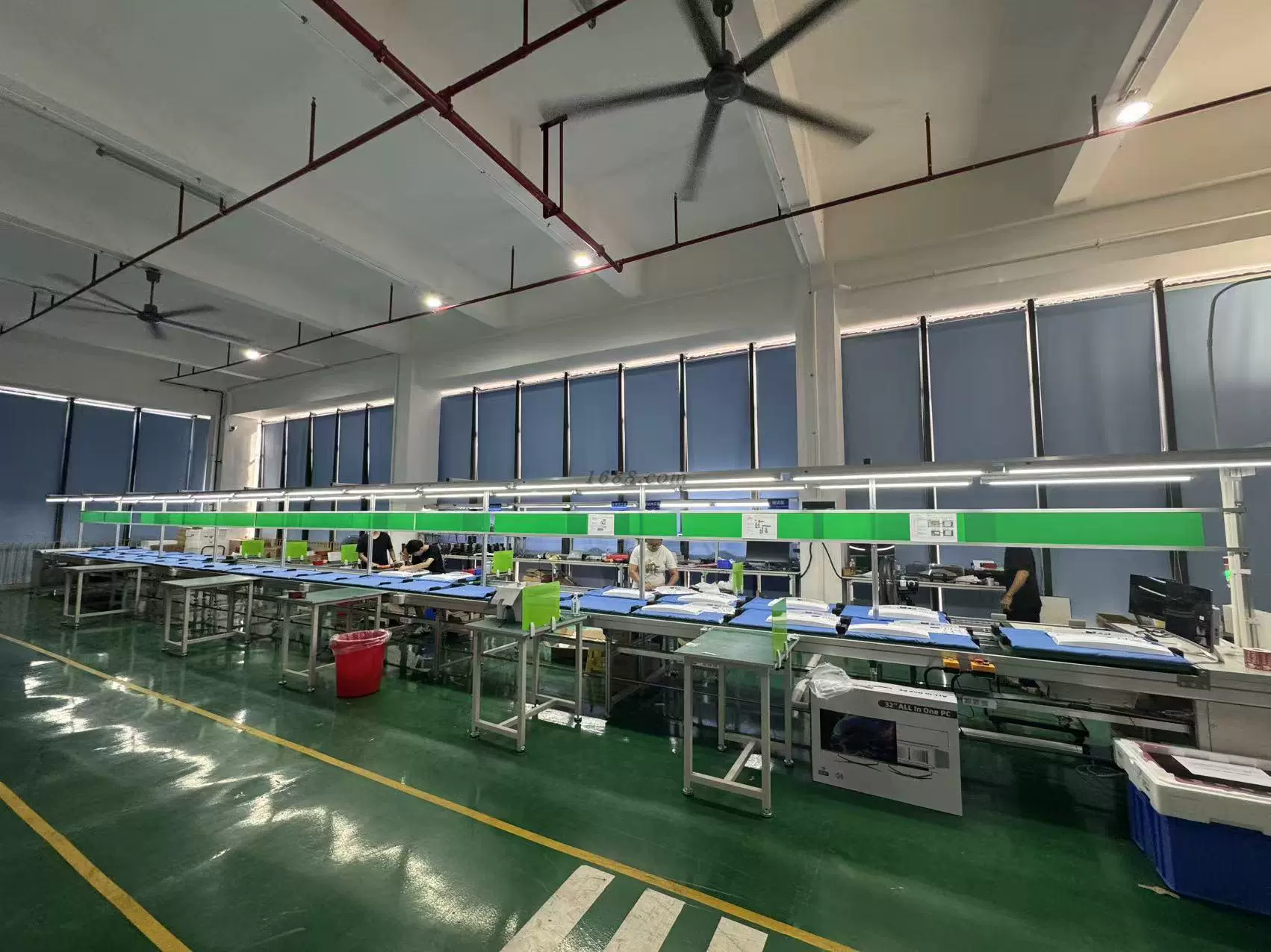 Wide view of a CHIGO monitor production line